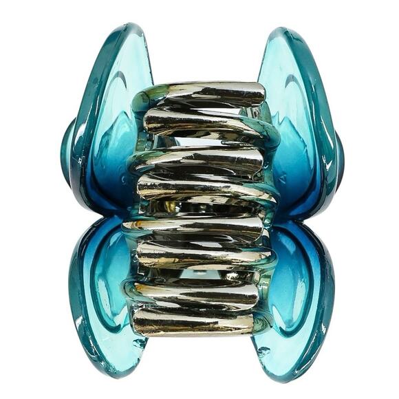 Whimsical Butterfly Floral Hair Accessories Set Blue Green Hair Sticks Claw Clip - Picture 10 of 12